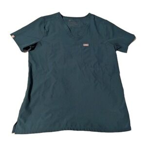 FIGS Women's Catarina FREEx One-Pocket Scrub Top Technical Collection Green S